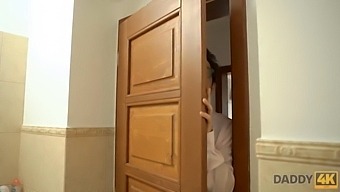 Stepdaughter Fulfills Her Fantasy With Her Stepdad'S Mature Cock