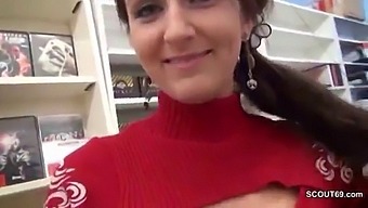 Insemination On Camera: Young German Teen Gets Fucked By Horny Temporary Worker In Video Store