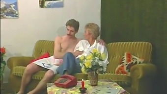 Granny Anal Play In Retro Style