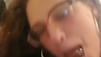 Shay Gives A Blowjob To A Black Man With Ejaculation