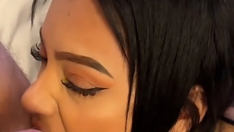 Pov Video Of A Stunning Model'S Intimate Photoshoot With A Latina