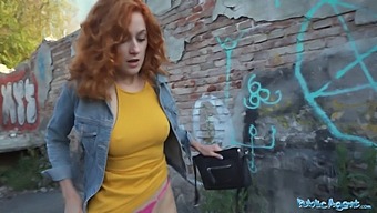 Cherry Candle'S Public Sex Scene With Redhead Pov And Doggystyle