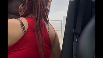 Amateur Gets Caught Pleasuring Herself In Car, Stops For Consequences